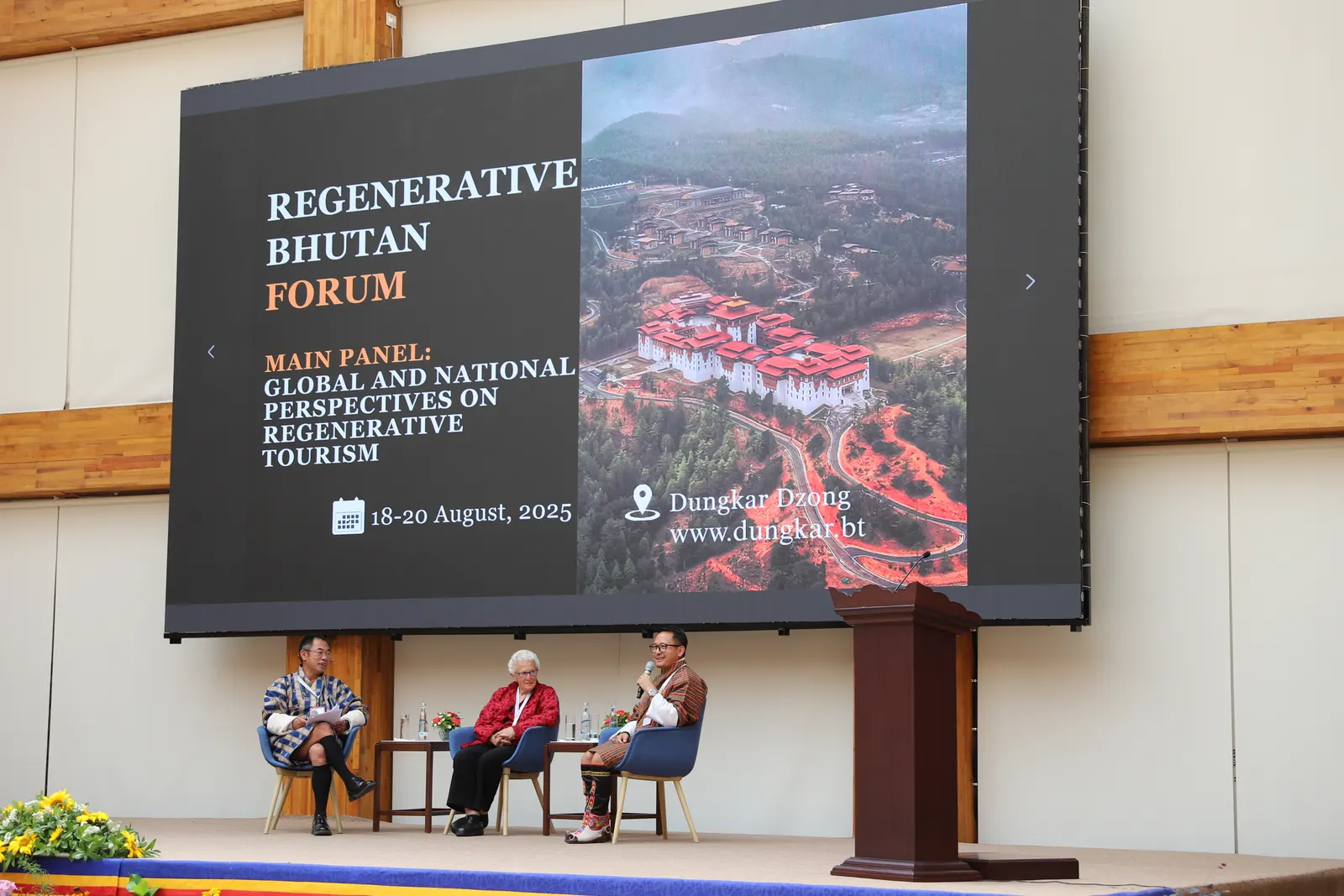 Panel discussion at the Regenerative Bhutan Forum