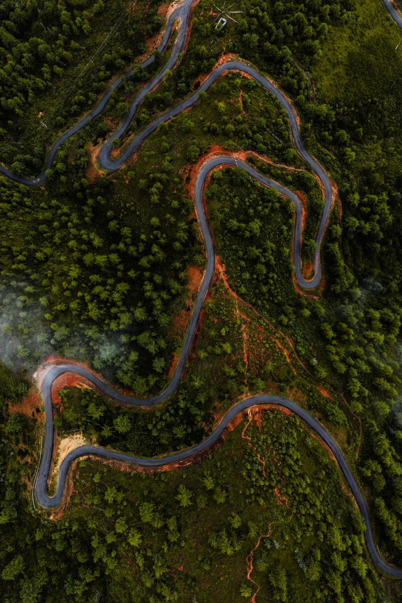 Mountain switchbacks